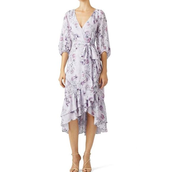 Prose & Poetry Christina Faux Wrap Dress, Size S or M, MSRP $525 Rent the Runway - Picture 1 of 11